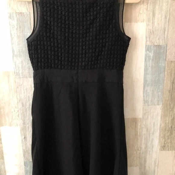 Vestido feminino COAST 100% seda tamanho 10 preto camadas transparentes cintura império fada escura - Imagem 4 de 4