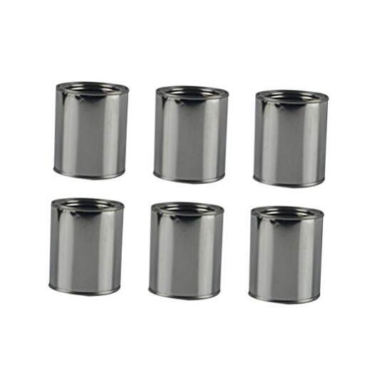 6pcs Metal Paint Cans with Lids Unlined Round Paint Can Empty Paint Can 0.3L