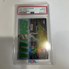 2023 Topps Chrome Titans MIKE TROUT Green Refractor #CT3 PSA 10  /99