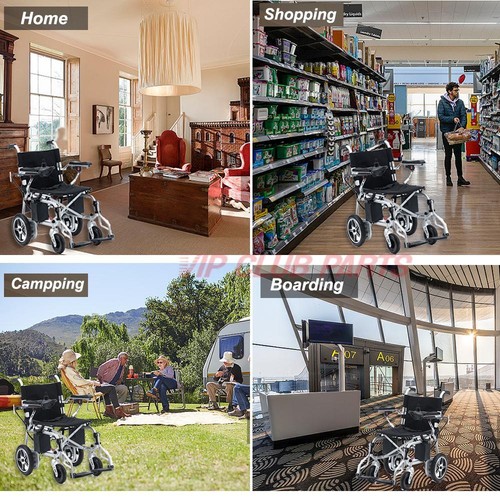 Lightweight Folding Electric Wheelchair Carbon Steel Powerchair 2x battery 31kg - Picture 8 of 20