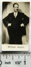 c.1952 Watford Biscuit Co. picture card of Movie Stars - William Austin