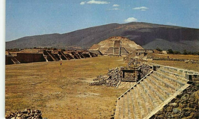 Postcard MX:  Pyramids of the Moon, Teotihuacan, MEXICO, Unposted, Aztec
