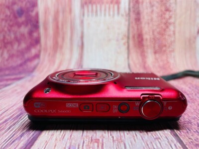 Tested】Nikon COOLPIX S6600 Red 16.0MP Digital Camera From JAPAN