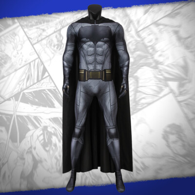 Batman Justice Bruce Wayne Printed Jumpsuit Costume Cosplay Halloween
