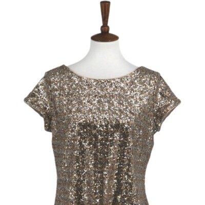 slim fit dress slacks retroféte Women's Brianka Sequin Dress - White main image 1