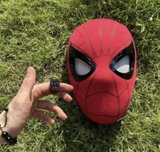 Spider-Man Mask Moving Arachnid Eyes Chin Control Eyes Helmet Masks Props Gift