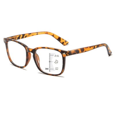 Photochromic Progressive Multifocal Reading Glasses Men Anti Blue Light Glasses