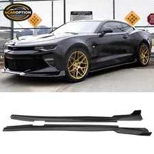 Fits 16-24 Chevy Camaro Ikon Style Side Skirt Rocker Panel Extension PP
