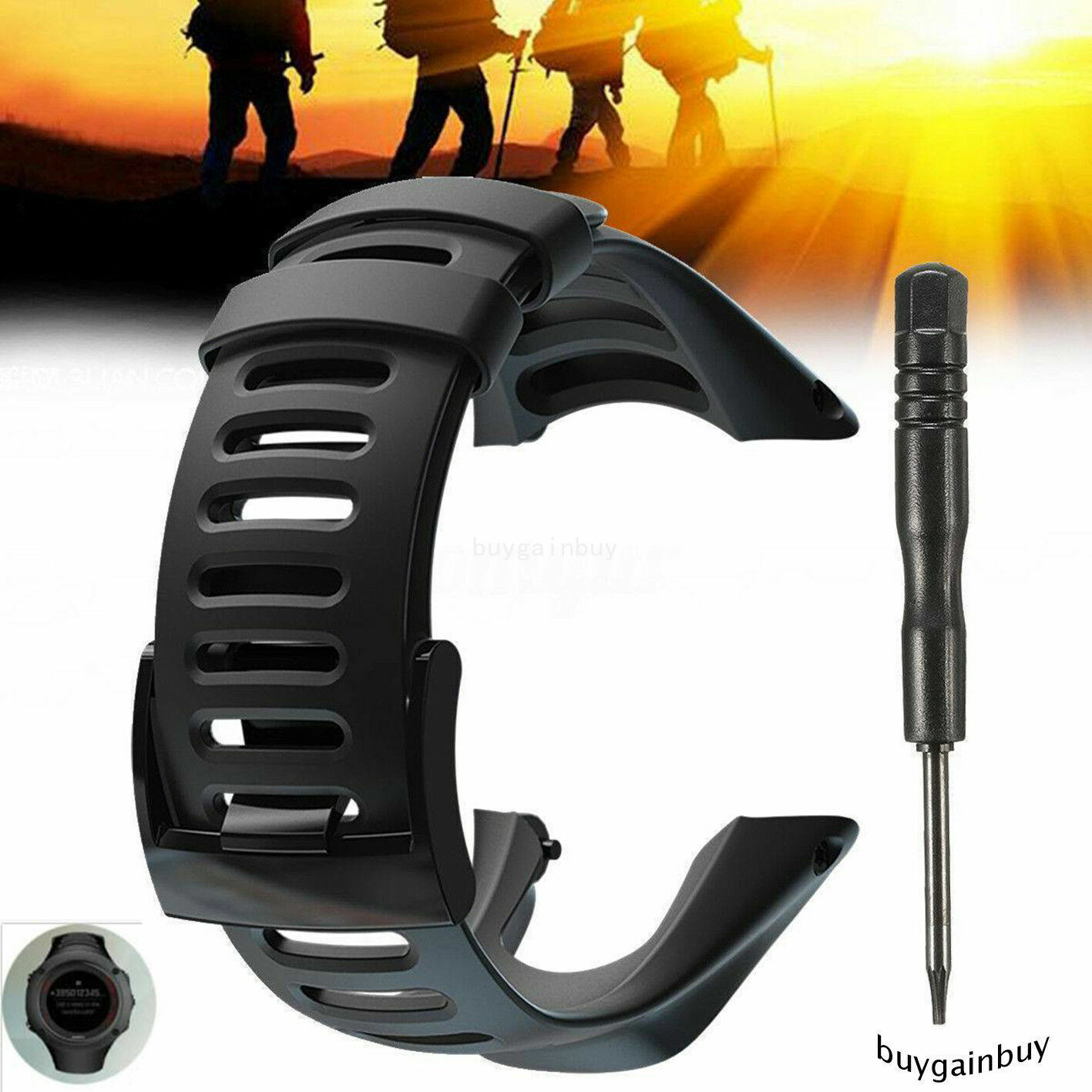 Band Strap Soft Black Rubber Bands