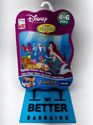 VTECH V.Smile Disney The Little Mermaid Ariel's Majestic Journey Smartridge NEW*