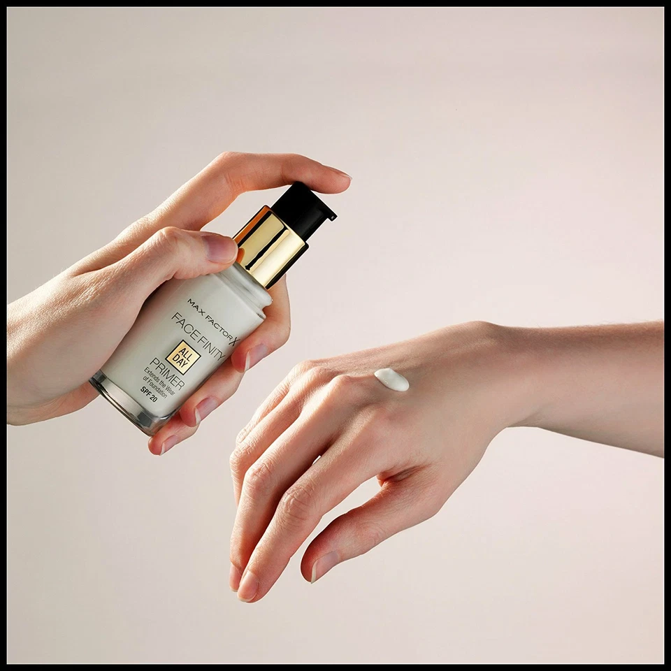 MAX FACTORX FACE FINITY MAKE UP BASE PRIMER GLÄTTENDE BASIS PUMPSPENDER 30ml - Bild 4 von 4