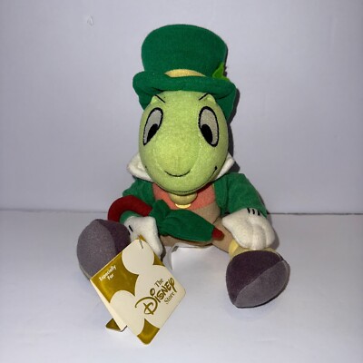 Disney Store St. Patrick's Day Jiminy Cricket Mini Bean Bag Plush 8'' 
