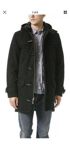 RARE Spiewak Wool Hooded Duffle Toggle Coat Jacket Medium Mens - New With Tags - Picture 5 of 6