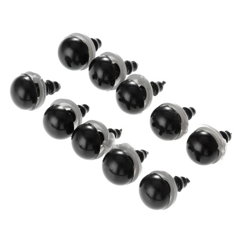 20/60/100pcs Black Plastic Safety Eyes with Washers 6-20mm for Teddy Bear Toys - Picture 12 of 19