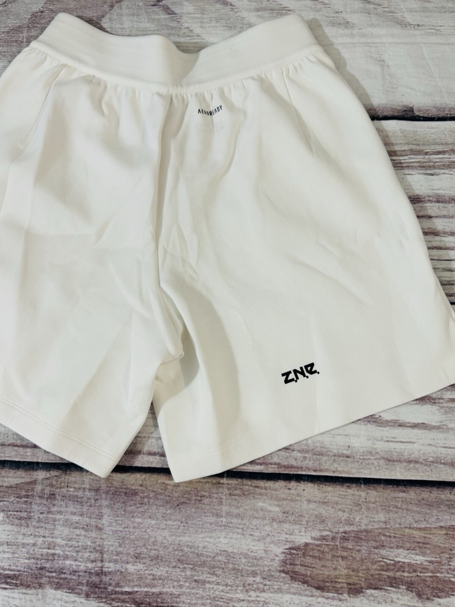 Adidas Z.N.E Men Size M Premium Shorts White New IN5098 | eBay