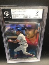 1997 FLAIR SHOWCASE ROW 1 LEGACY #116 RAY LANKFORD CARDINALS SP #/100 BGS 8 NMMT