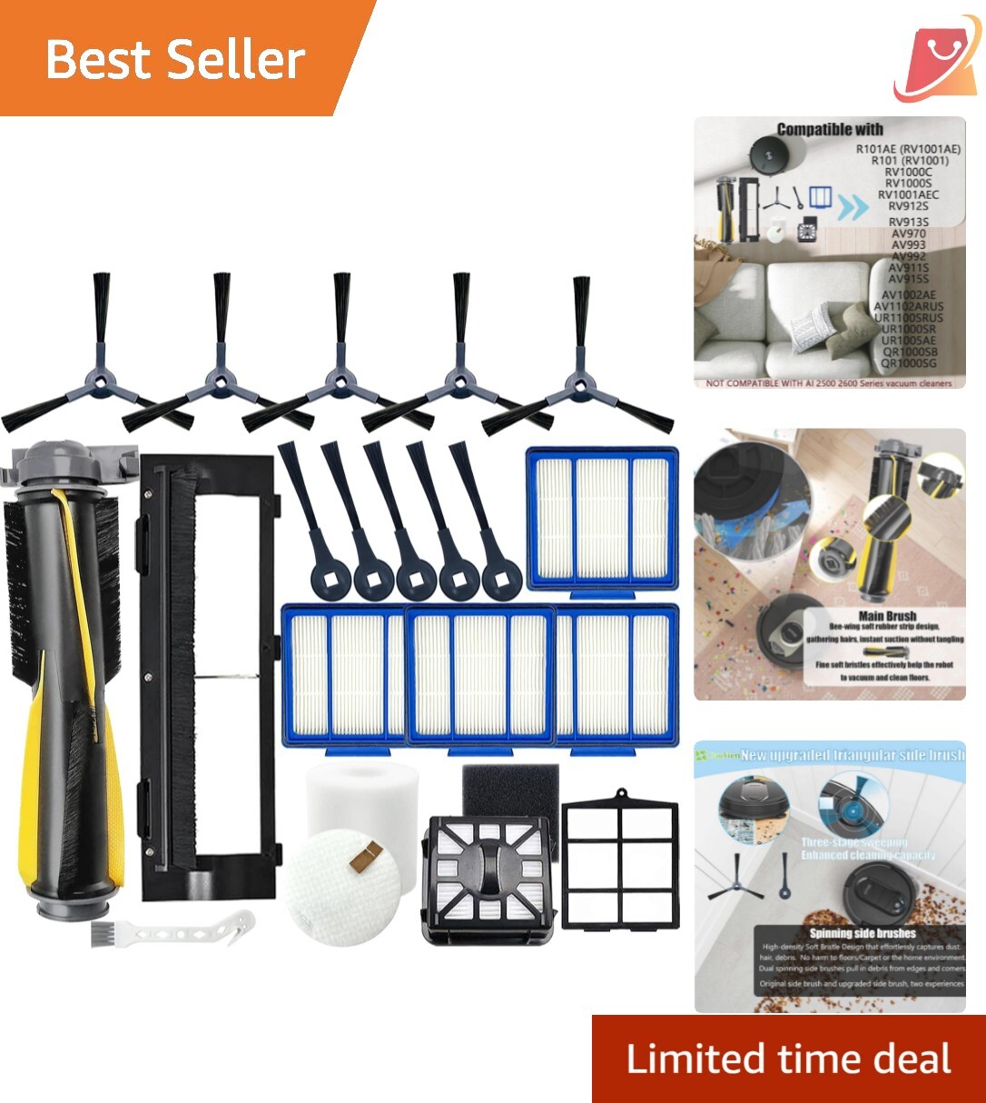 21-Piece Shark IQ Accessory Kit – Durable Hassle-Free Installation  