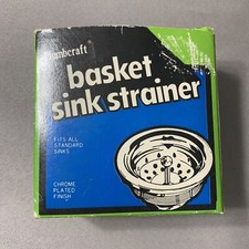 Plumbcraft Basket Sink Strainer Fits All Standard Sinks Chrome Plated Finish New