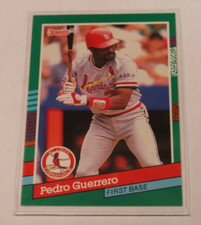 1991 Donruss Pedro Guerrero #558 ERROR Card- No period after Inc