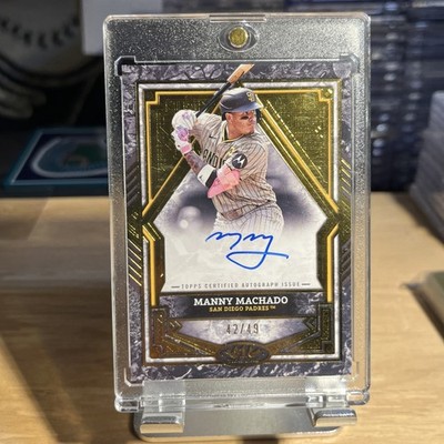 2025 Topps Tier One Manny Machado On Card Auto #BA-MMA /49 Gold | eBay