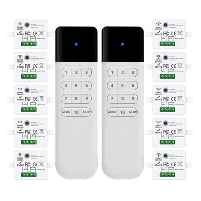 XUK Remote Control Outlet Wireless Light Switch, 220V/10A, Long Range for Fan...