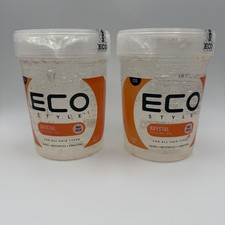 2-Pack Eco Style Krystal Styling Gel Max Hold 32 Fl Oz Each Alcohol-Free For All