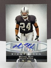 Michael Huff 2006 Topps Total Signatures Auto Rookie Card. rookie card picture
