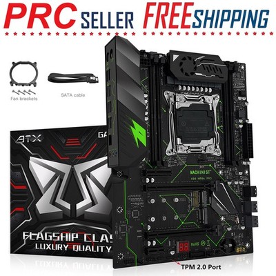 X99 Motherboard DDR4 LGA 2011-3 with TPM 2.0 and Dual NVMe M.2 port, MR9A PRO