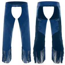Womens Bottoms Open Trousers Carnivals Cowboy Chaps Hollow Out Cowgirl Disco