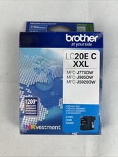 GENUINE Brother LC20E Cyan Ink Cartridge for MFC-J985DW MFC-J5920DW