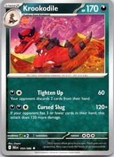 Krookodile Uncommon SV: Black Bolt 059/086 NM