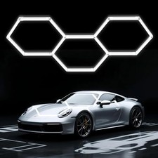 Hexagon Garage Light 3 Hex, 105W 12600LM, 6500K Super Bright Honeycomb 3 HEX