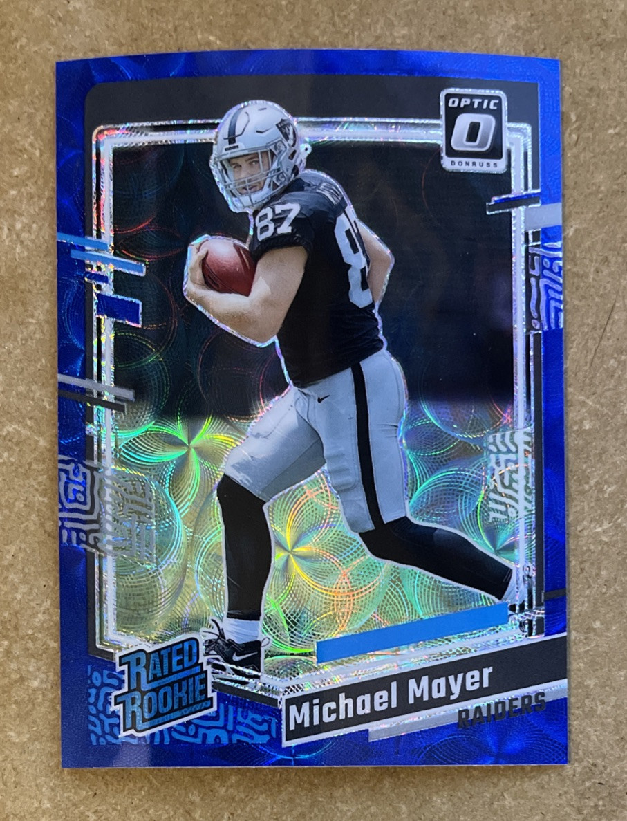 2023 Optic Michael Mayer Rated Rookie Blue Scope #260 Las Vegas Raiders NFL RC