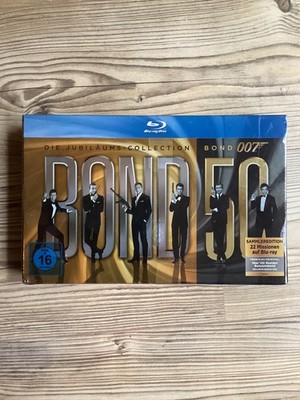 James Bond Bond 50 Die James Bond Jubiläums-Collection Blu Ray Film 23 Discs NEU