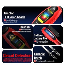 Reliable Circuit Tester with Ergonomic Design and User Friendly Features