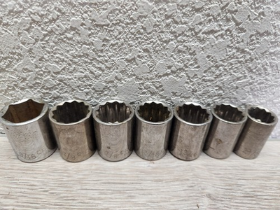 #ad Craftsman 12 Point Sockets 1 2quot; Drive V Series Lot of 6 $10.00