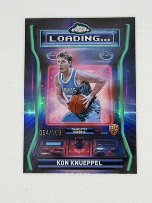 Kon Knueppel 2025-26 Topps Chrome Loading Aqua /199 Refractor 