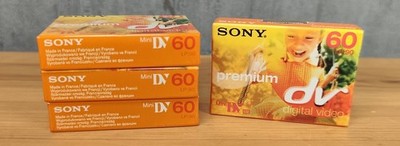    Sony Mini DV Premium 60 DVM60PR3 4 Kassetten NEU OVP Camcorder