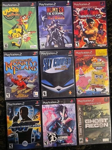 Lot Of 9 PS2 Playstation 2 Games Untested As Is