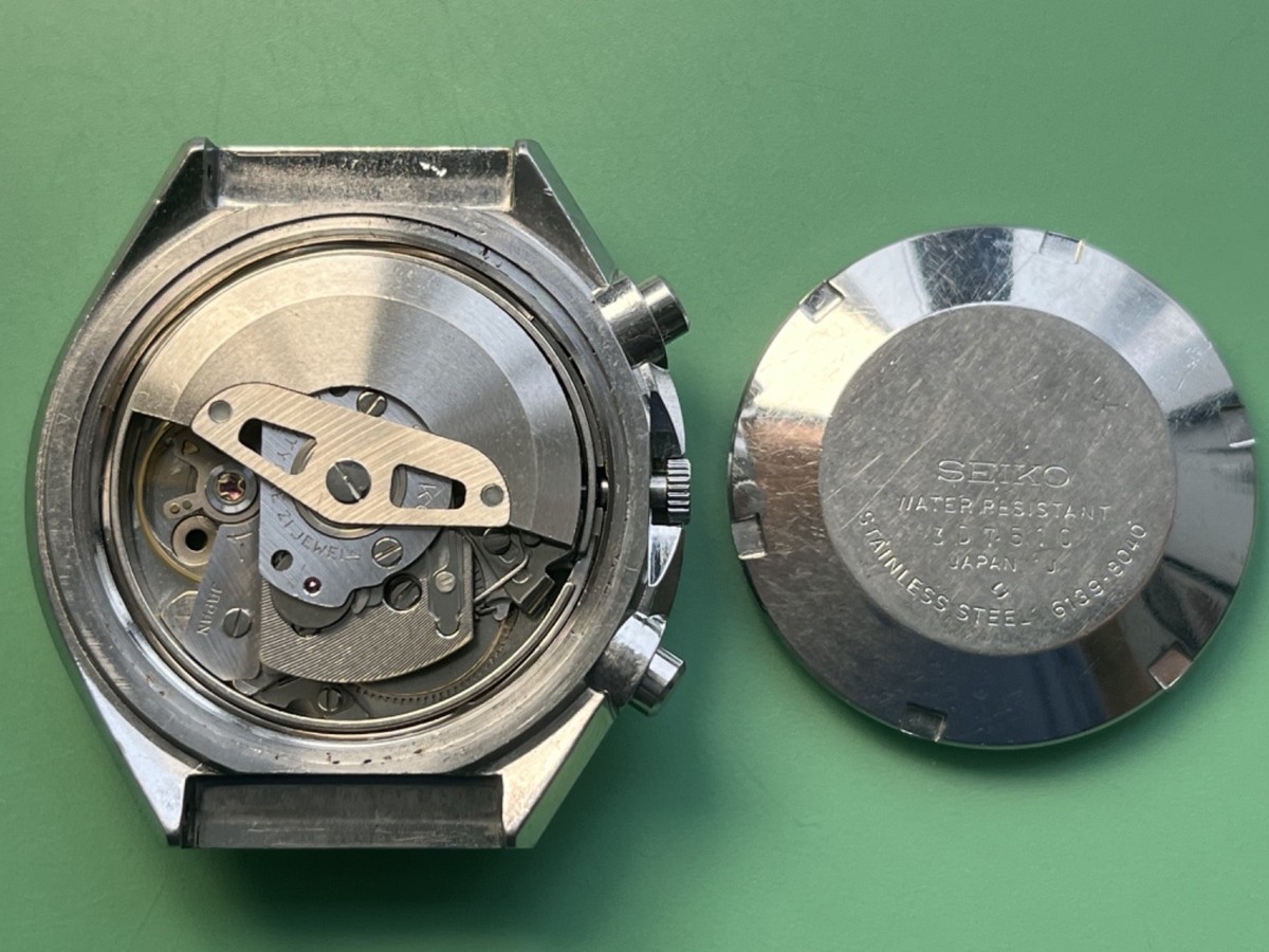 Vintage 1973 Seiko 6139-8040 Speed-Timer Green Sunburst Dial