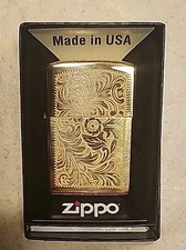 New Limited Edition 2025 Marlboro 254b Brass Venetian Design Zippo lighter 