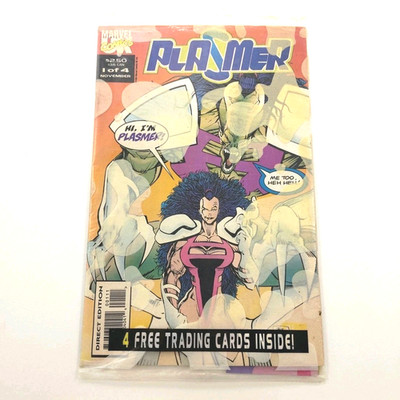 Plasmer #1 VF+ Marvel UK Comics 1993 Sealed w/Cars -Buy 5 Get 1 FREE + Combine