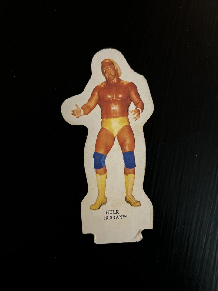Hulk Hogan WWF Lucha Superestrellas Juego de Mesa Pieza 1985 Titán Figura ¡Con Soporte! Foto 2 de 3