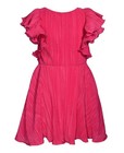 NEW Bonnie Jean Girl Size 14 "FUCHSIA PINK PLEATED" Knit Ruffle Sleeve Dress NWT — photo 3