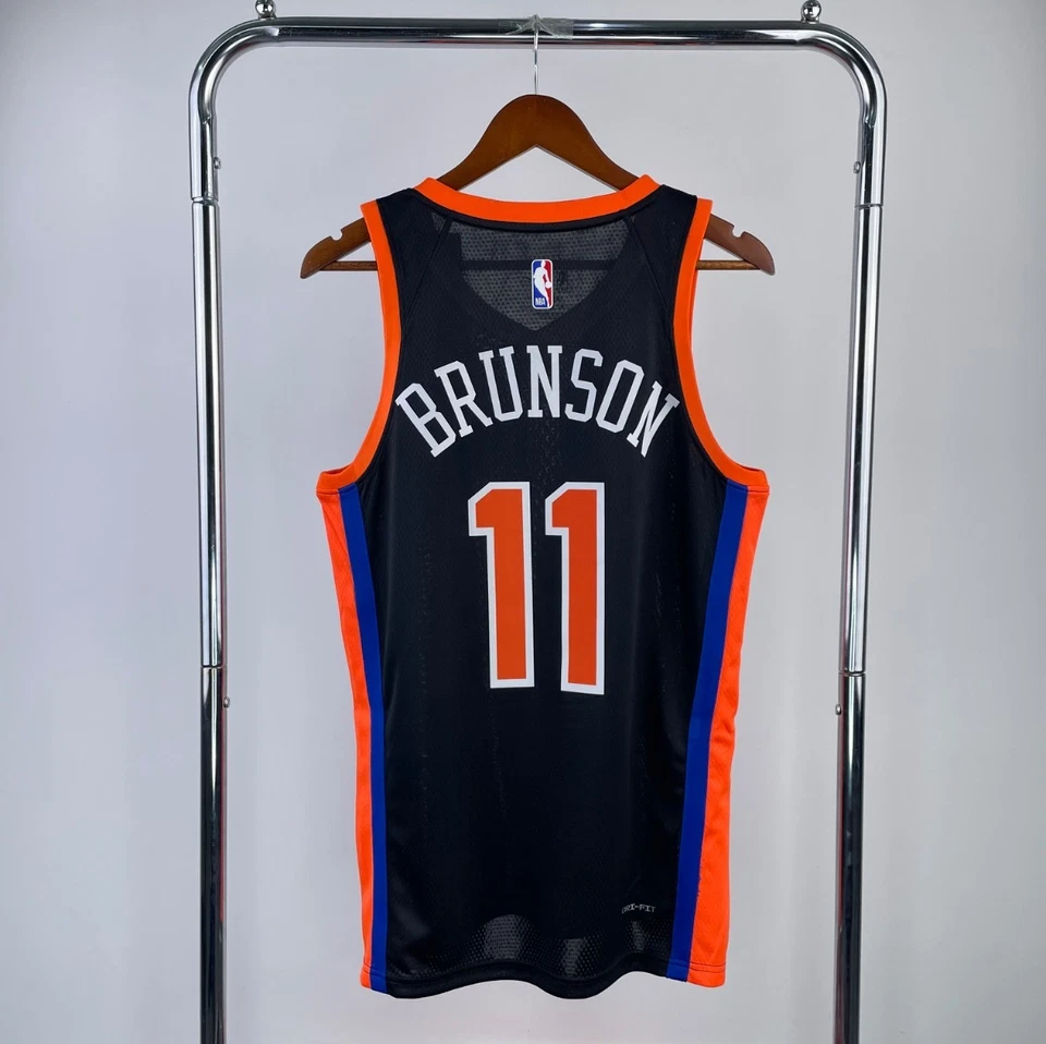 CAMISETA NEGRA NIKE JALEN BRUNSON NY KNICKS CITY EDITION TALLA GRANDE ENVÍO RÁPIDO Foto 2 de 4