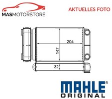 WÄRMETAUSCHER INNENRAUMHEIZUNG MAHLE ORIGINAL AH 258 000S A FÜR OPEL ASTRA J