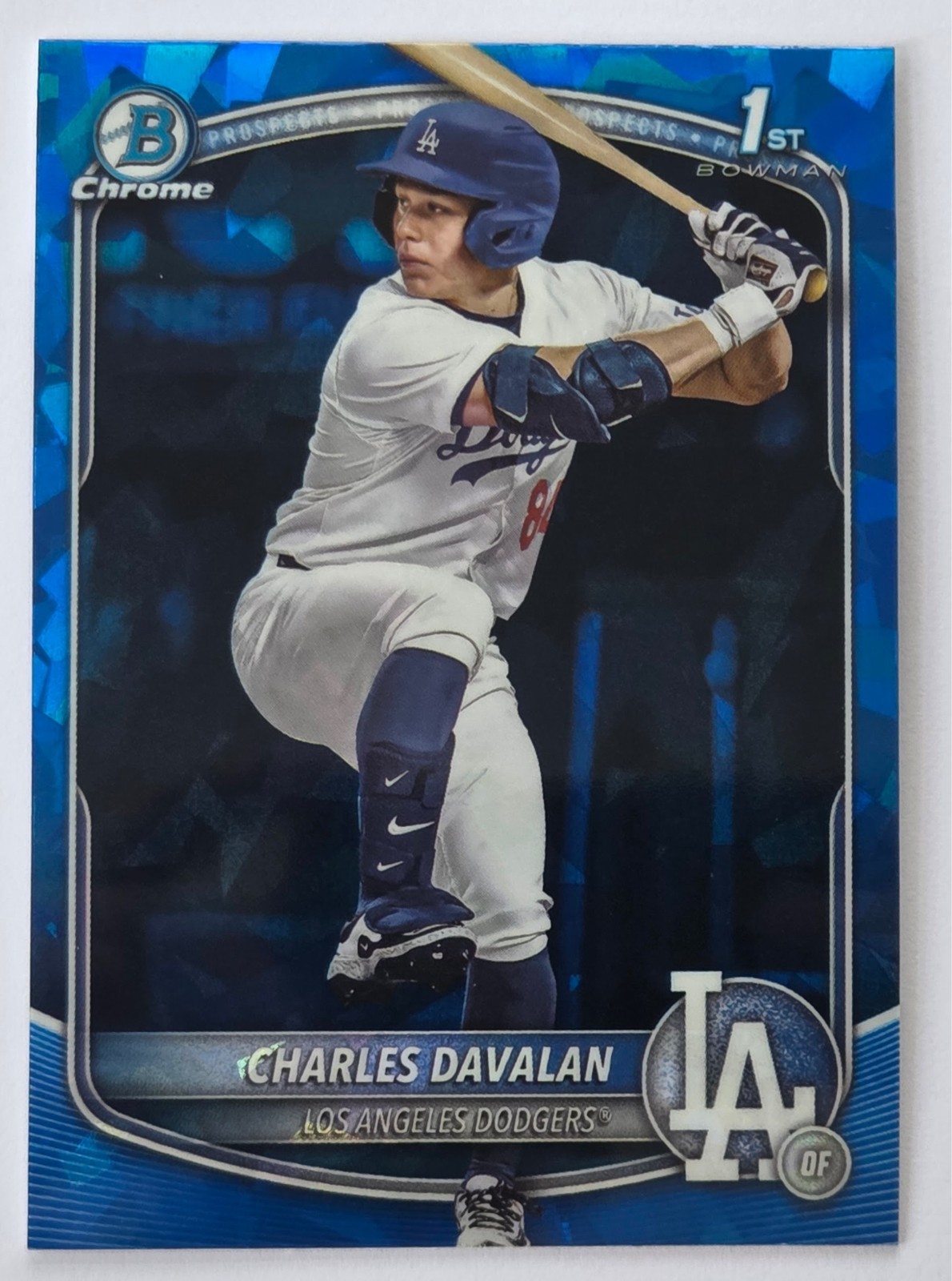 Charles Davalan 2025 Bowman Draft Sapphire 1st Bowman #BDC-96 Dodgers