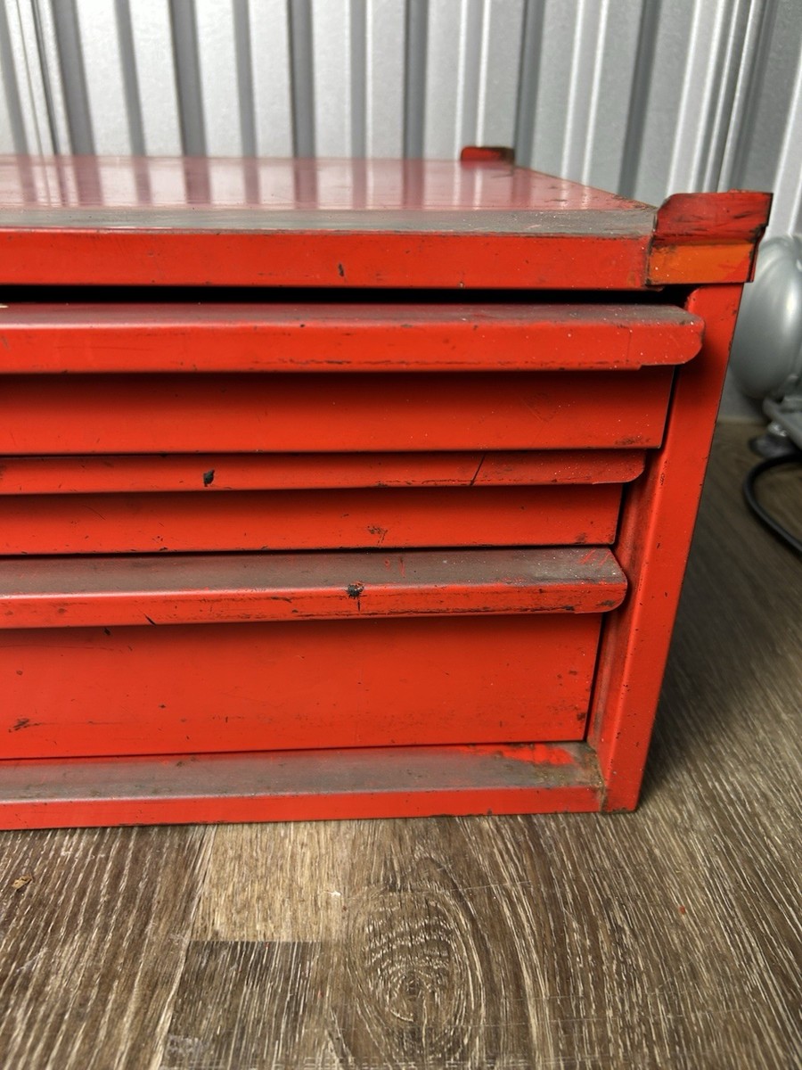 Vintage Snap-on KRA-429F 3 Drawer Middle Tool Box Mid Chest Red