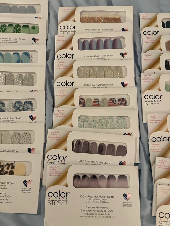Tiras de uñas Color Street 22 paquetes nuevas en caja Foto 3 de 4
