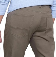 English Laundry Men s 4 Way Stretch Fabric Straight Fit Pant Tan 30 x 34 NEW